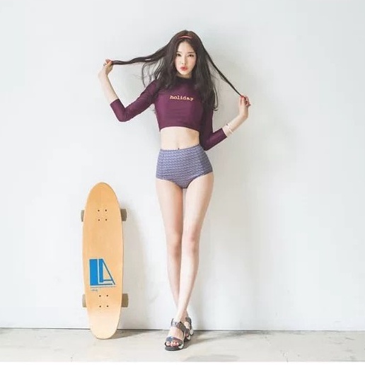 Bikini 2 mảnh áo dài tay croptop STORE HERA BKN18