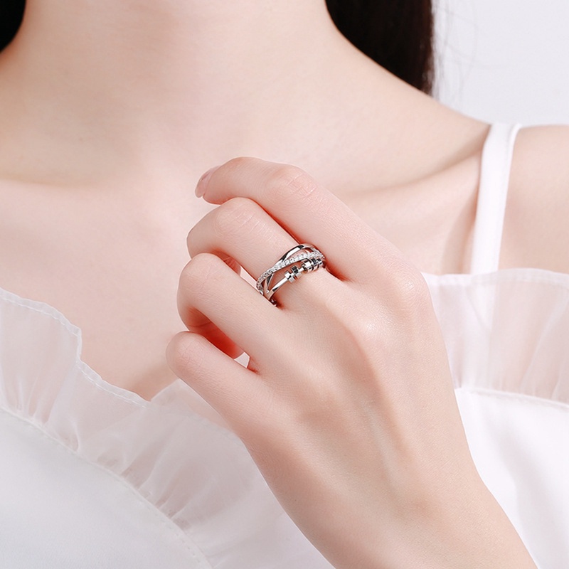 Nhẫn Giảm Căng Thẳng Đính Hạt