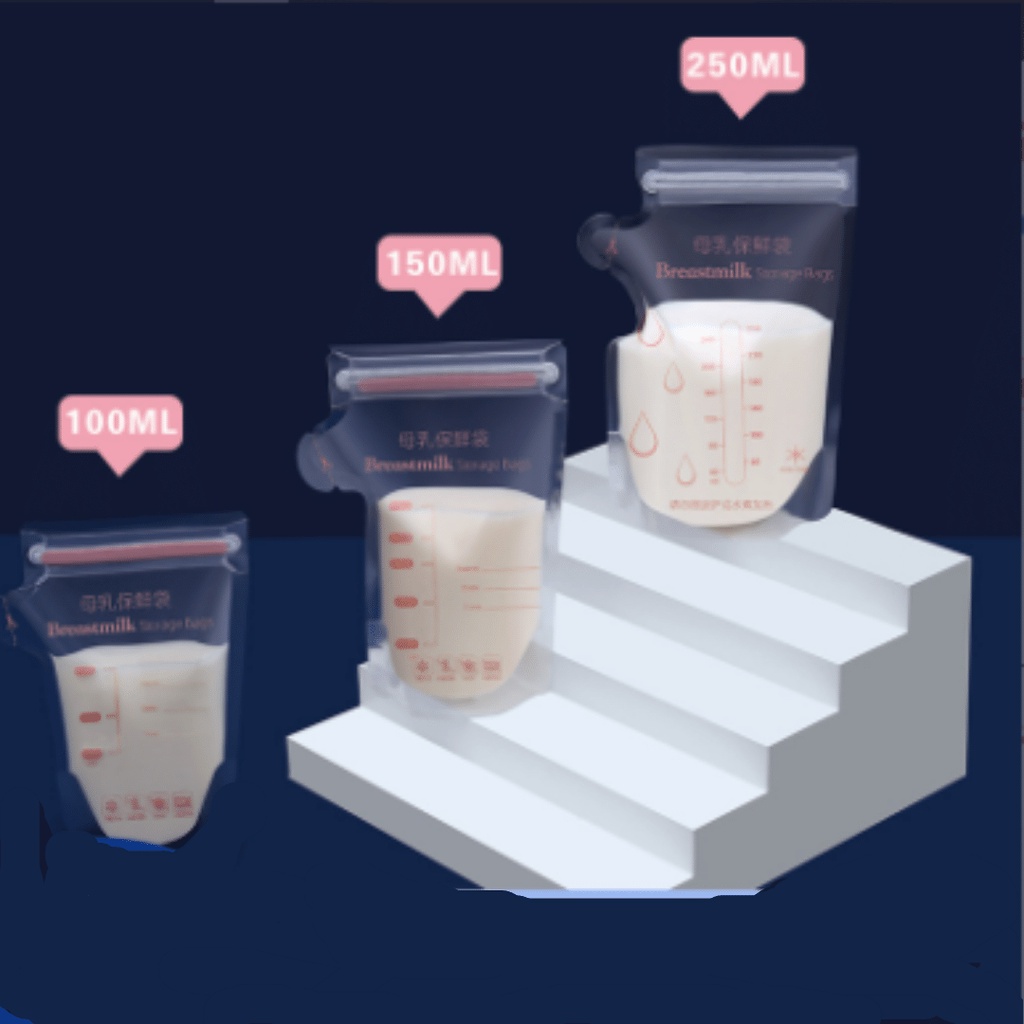 Túi Trữ Sữa Breastmilk 100ml, 150ml, 250ml Hộp 30 túi Có Vòi