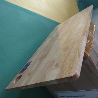 Bàn gập treo tường gỗ tự nhiên thông ghép thanh phủ bóng 40x80cm