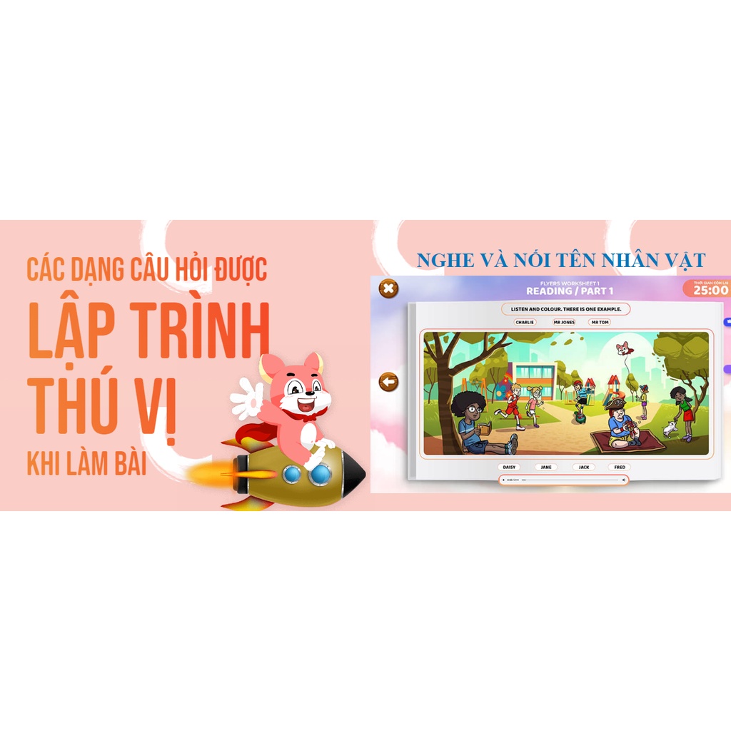 Phòng luyện thi ảo Flyer luyện thi cho học sinh