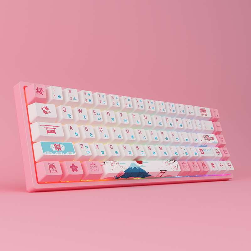 Bộ bàn phím gaming cơ Akko 3068 v2 World Tour Tokyo R2 RGB - Bluetooth 5.0 (Gateron Switch)