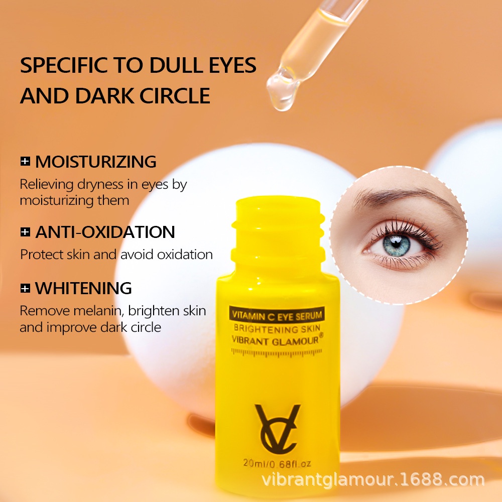 VIBRANT GLAMOUR Serum Mắt Vitamin C Cấp Nước Dưỡng Ẩm Chống Lão Hóa Giảm Quầng Thâm Moisturizing Anti-Aging Eye Serum