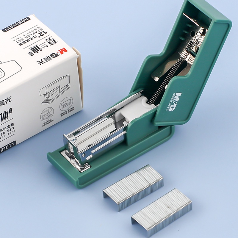 M&amp;g. Dụng Cụ Bấm Giấy Kèm Ghim Bấm Đa Năng ABS Màu Trơn