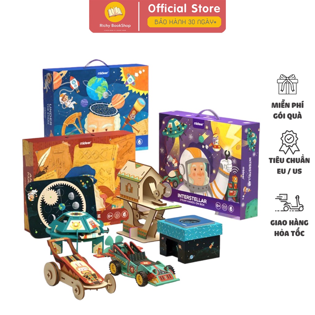 Đồ Chơi Khoa Học Stem Lắp Ráp Mô Hình - Mideer Stem Box