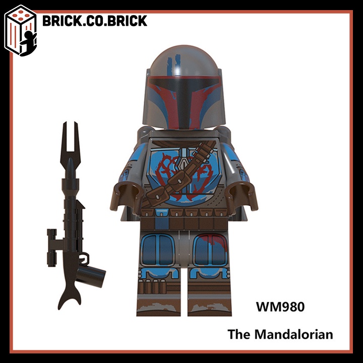 Minifigure Star Wars Đồ chơi Lắp ráp Chiến Tranh Giữa Các Vì Sao Mô hình Mandalorian WM6092