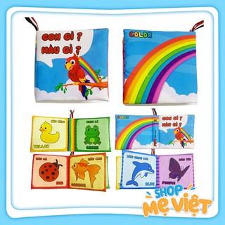 Sách Vải Song Ngữ Kích Thích Đa Giác Quan - Con Gì Màu Gì