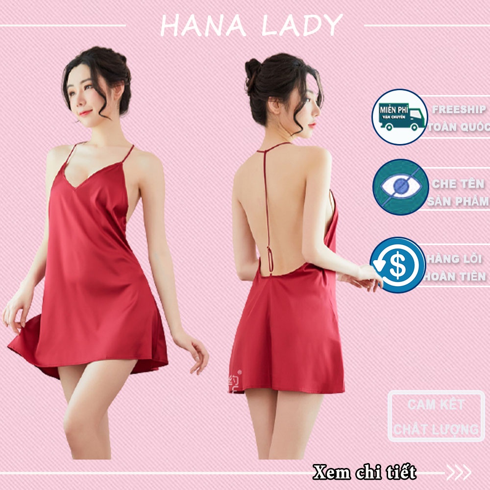 Váy ngủ lụa cao cấp quyến rũ, đầm ngủ dây lưng gợi cảm VN424 | BigBuy360 - bigbuy360.vn