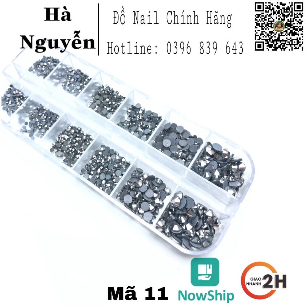 Đá Khay Chân Lưới Đính Móng - Đá Nail Mix Size Siêu Bền Siêu Sáng Cam Kết KHông Bong Chân - Đá chân keo