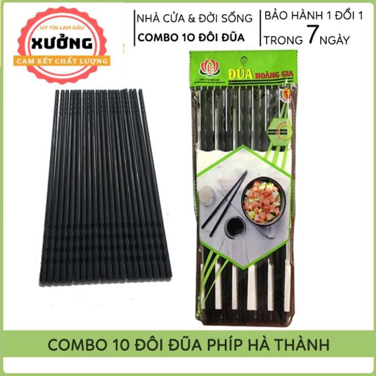 Set 10 Đôi Đũa Phíp Hà Thành, Chuyên Dùng Cho Nhà Hàng, Cửa Hàng Ăn, Gia Đình, Bán Giá Sỉ
