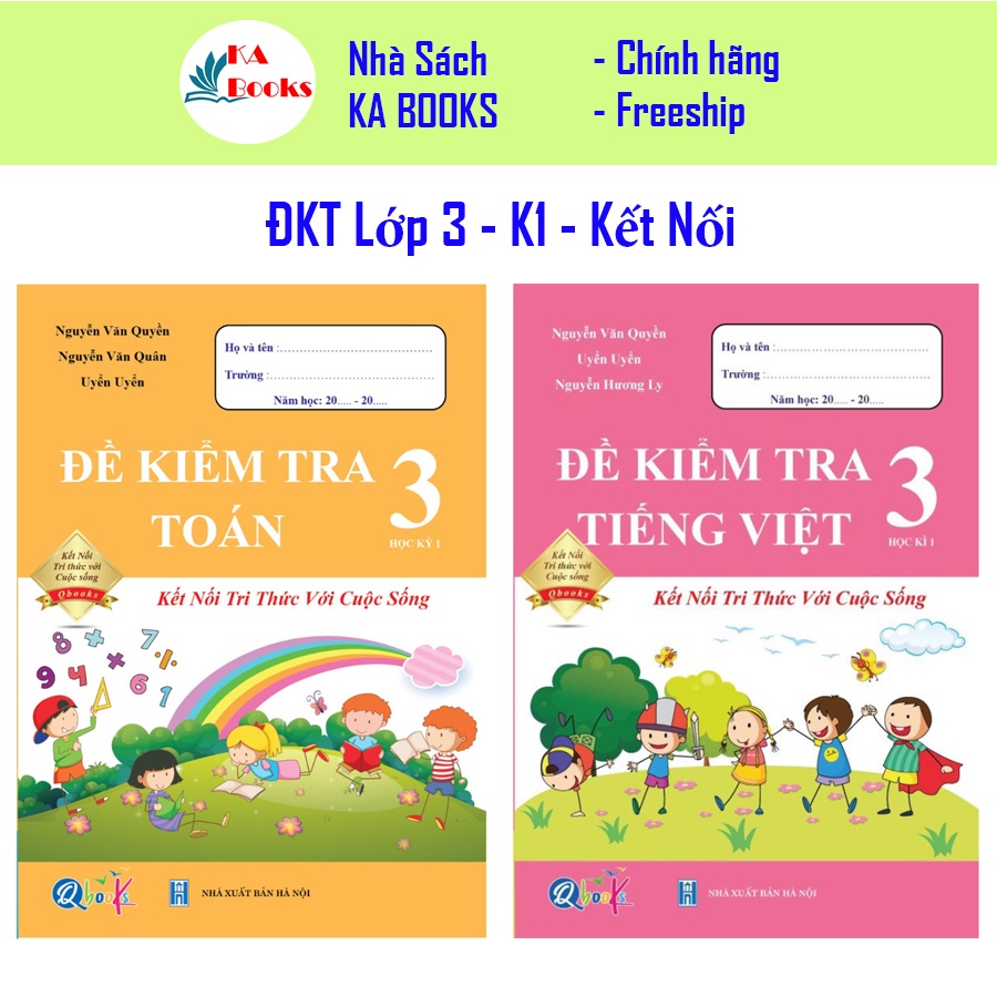 Sách - Combo Đề Kiểm Tra Toán và Tiếng Việt 3 - Kết Nối Tri Thức Với Cuộc Sống - Kì 1