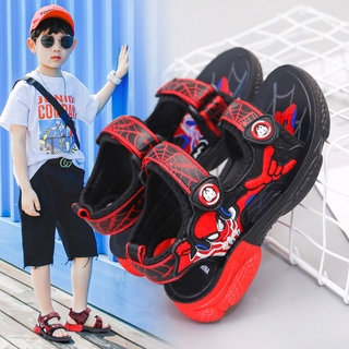 Giày Spider-Man chàng trai Dép dây trẻ em 2020 Summer New Kids bé Dép dây trẻ em dép nữ Giày dép