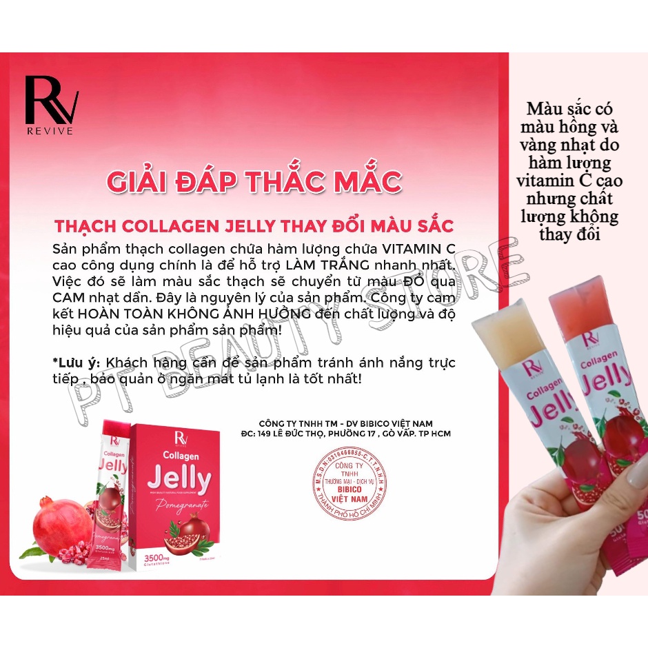 Thạch Trắng Da Revive Jelly Collagen - lẻ 1 gói