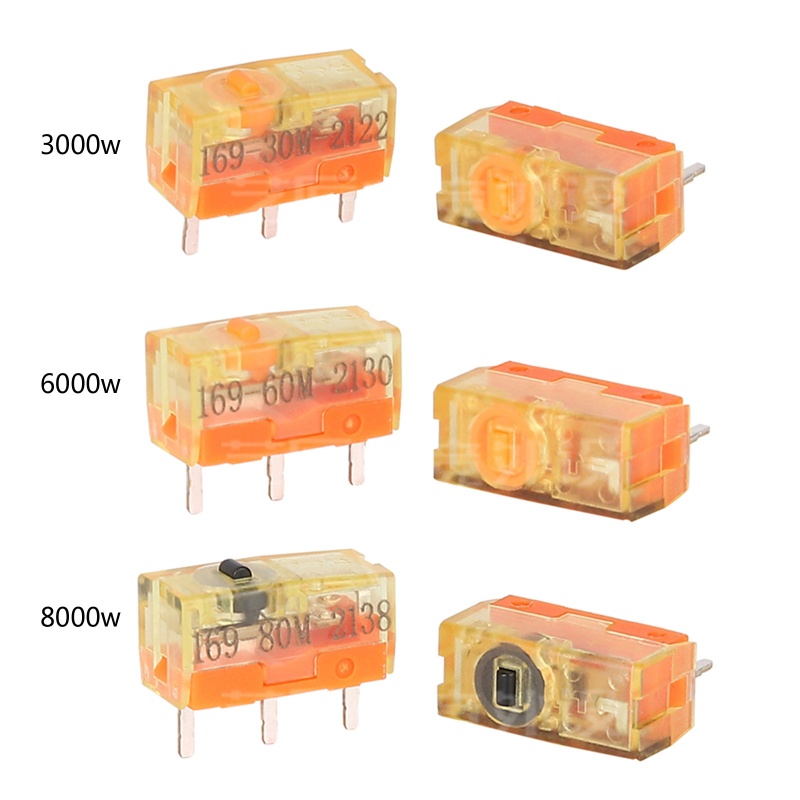 Set 2 Công Tắc Micro TTC 3 Chấu 30 60 80 Million Clicks Bằng Hợp Kim Vàng Chống Bụi Cho Máy Tính
