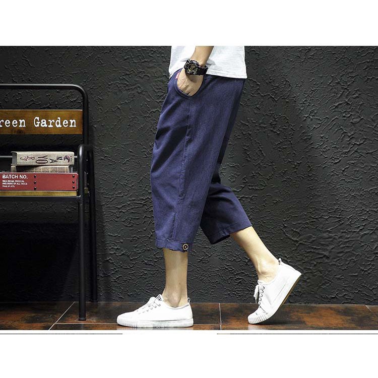 Quần lửng Kanye thoáng khí thời trang mùa hè cho nam kích cỡ M-5XL