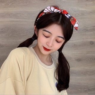 Khăn lụa buộc tóc kute phong cách Hàn Quốc