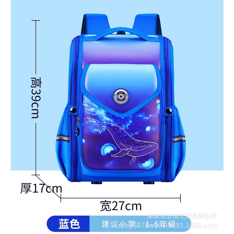 Ba lô đi học thiết kế hình hoạt hình - siêu nhẹ bảo vệ toàn diện cho bé lớp 1-5