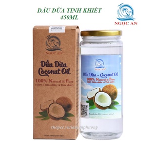 Dầu dừa ngọc an ép lạnh tinh khiết 450ml