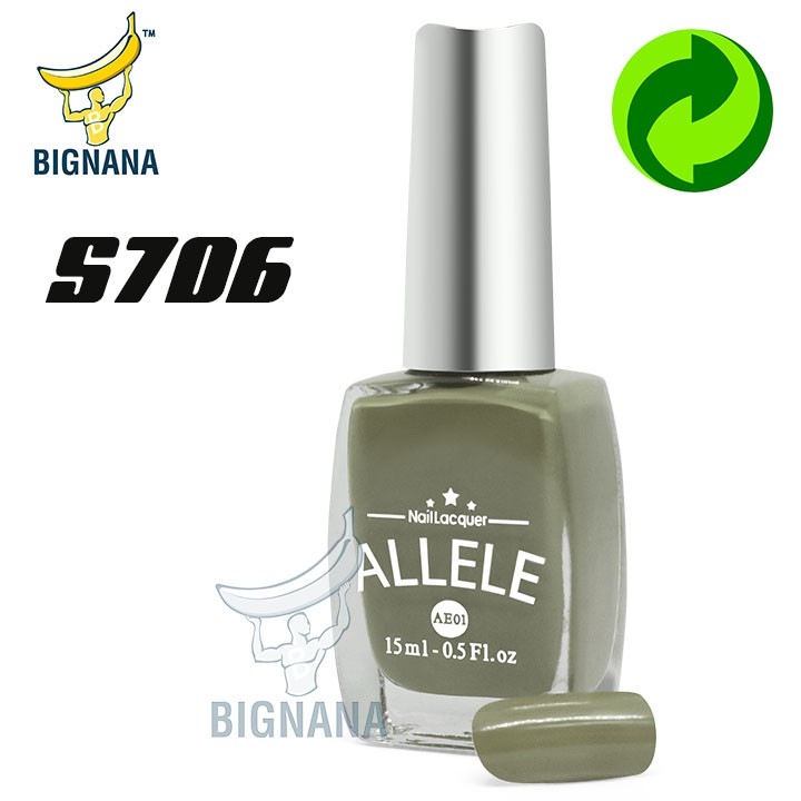 Các Tông Khói, Xi Măng, Trắng, Trắng Bạc, Mẫu Mới Sơn Móng Tay Allele - AE01 Chai 15ml An Toàn, Màu Sắc Đa Dạng