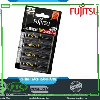 Pin sạc aa fujitsu 2450mah vỉ 4 viên made in japan - nội địa nhật bản