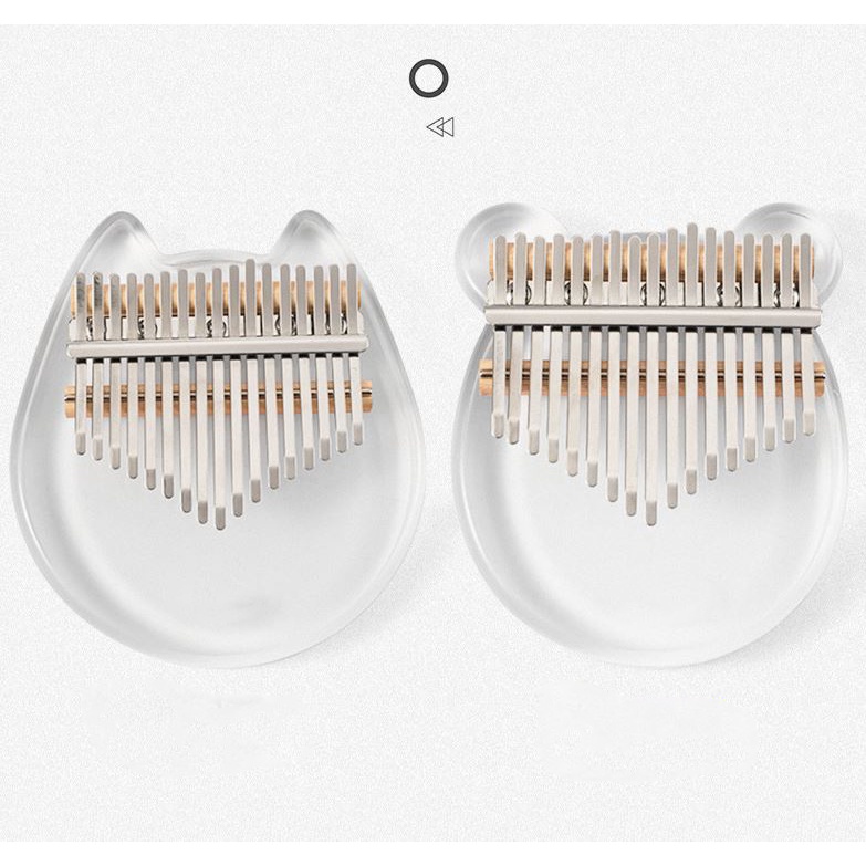 Đàn Kalimba 17 Phím, Đàn Kalimba Trong Suốt Hope Music Chính Hãng- Full Phụ Kiện