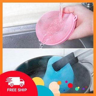 [FREE SHIP] Combo 2 miếng rửa chén bát silicon siêu sạch