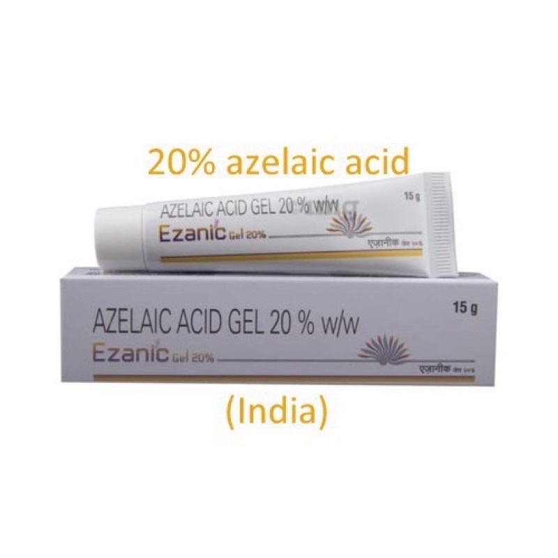 Giảm Mụn Ezanic Gel (15g) - 20% azelaic acid, giảm mụn, làm mờ thâm mụn, dưỡng trắng sáng da