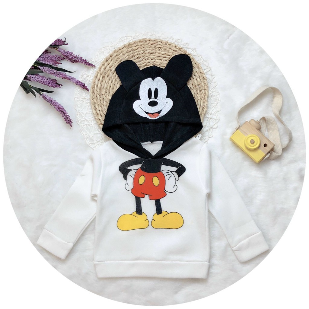 HOT TREND | ÁO HOODIE DISNEY  SIÊU CƯNG | CHẤT COTTON NỈ BÔNG MỀM | CHO BÉ TRAI VÀ GÁI 8-18KG | VIDEO THẬT