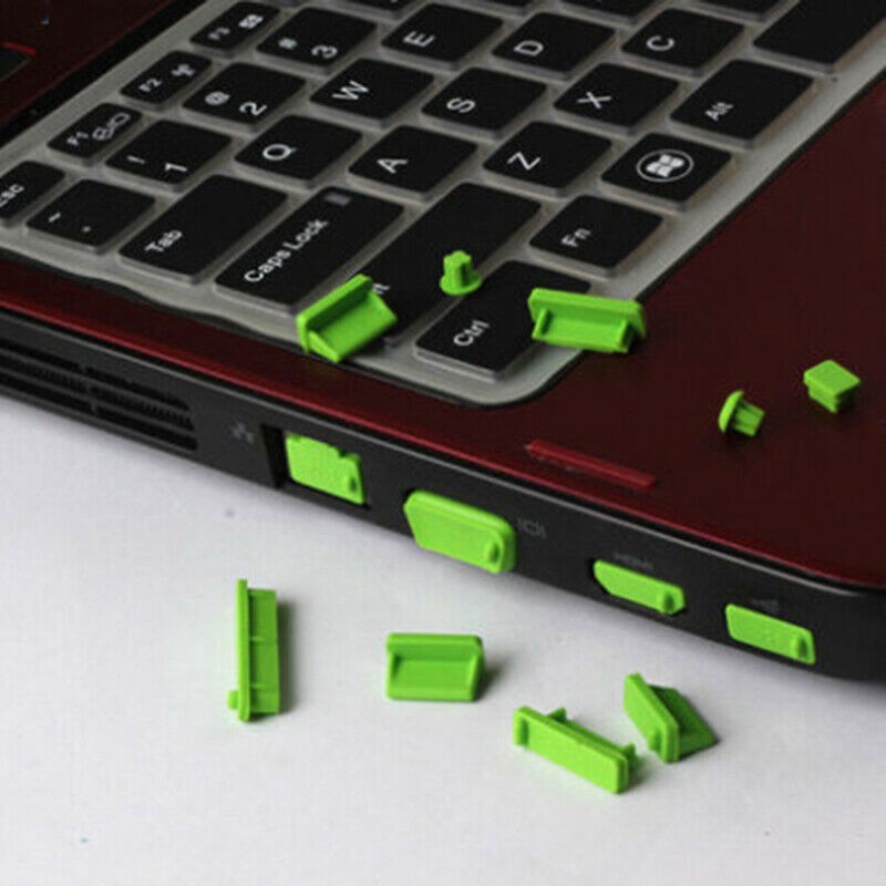 Set 16 Nút Silicone Bịt Lỗ Cắm Usb Chống Bụi Cho Laptop Pc