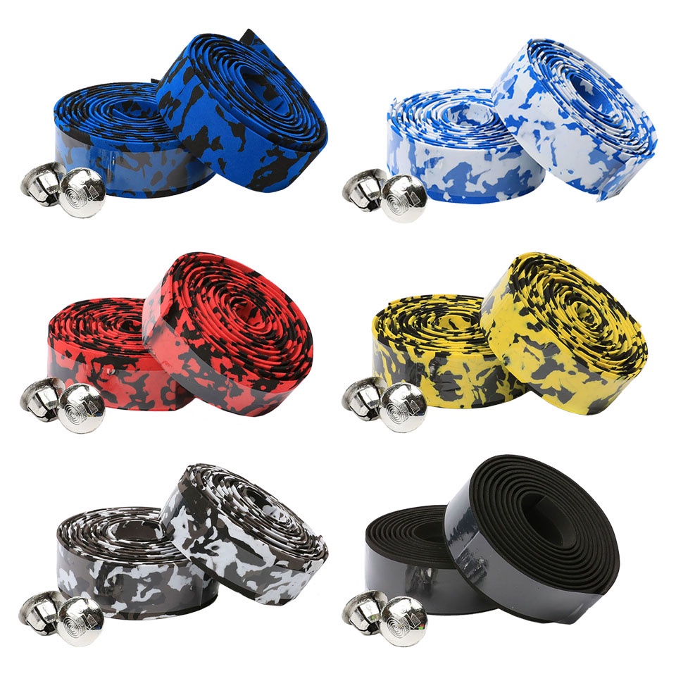 1 Cặp Dây Đai Quấn Tay Lái Xe Đạp Leo Núi Họa Tiết Rằn Ri