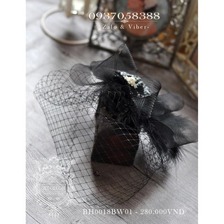 Mũ lưới cô dâu BH0018BW01