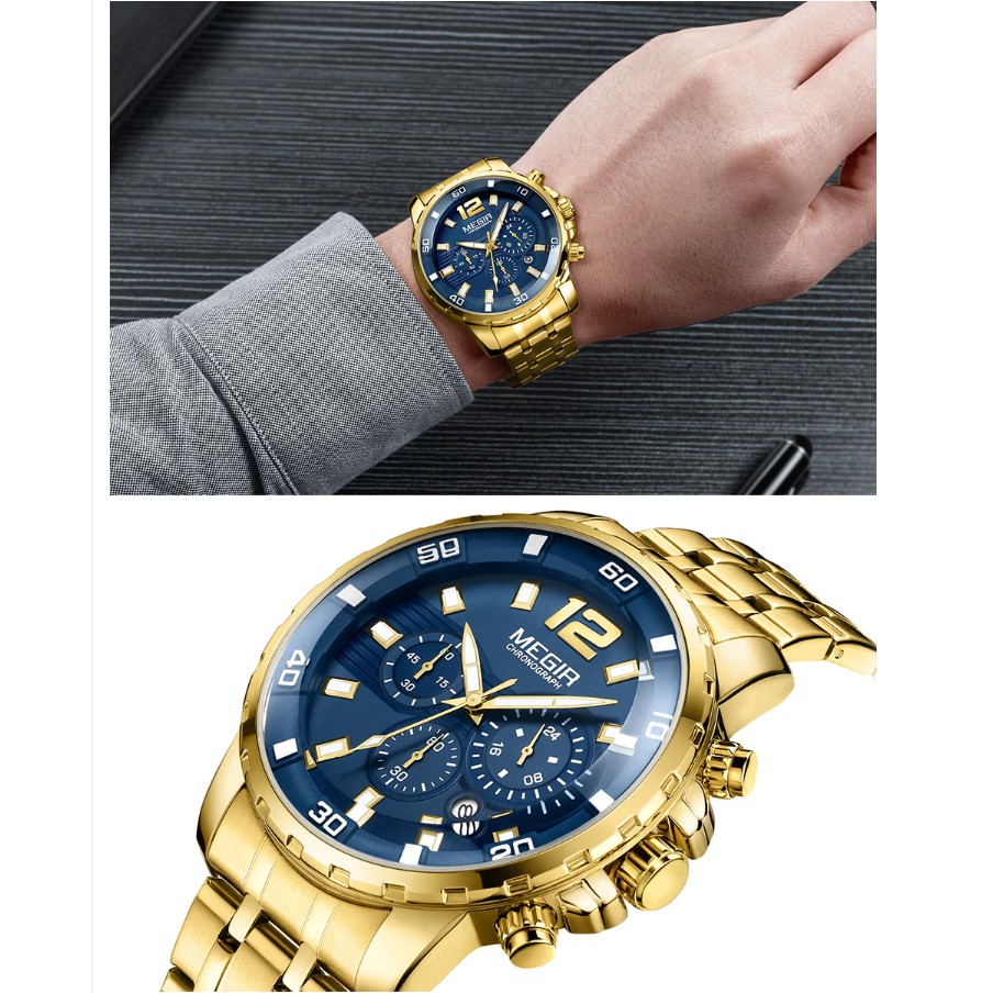 2022 NEW Đồng Hồ Nam MEGIR Dây Thép KT2068 Chính Hãng Bảo Hành 12 Tháng II Hàng Nhập HongKong | BigBuy360 - bigbuy360.vn