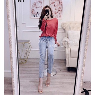 Áo Cotton Giấy Dài Tay Vò Không Nhăn - Nhật Minh 656