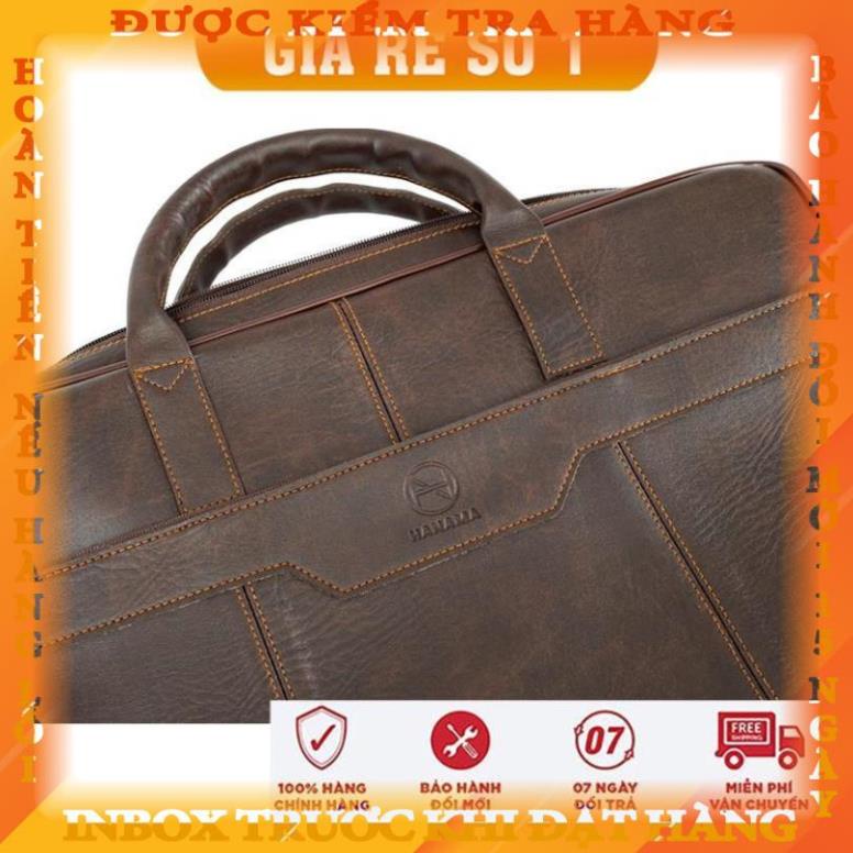 Túi xách latop - Túi xách công sở - HANAMA DALA 4S chống nước, Da không nhăn - Cặp da dongmay