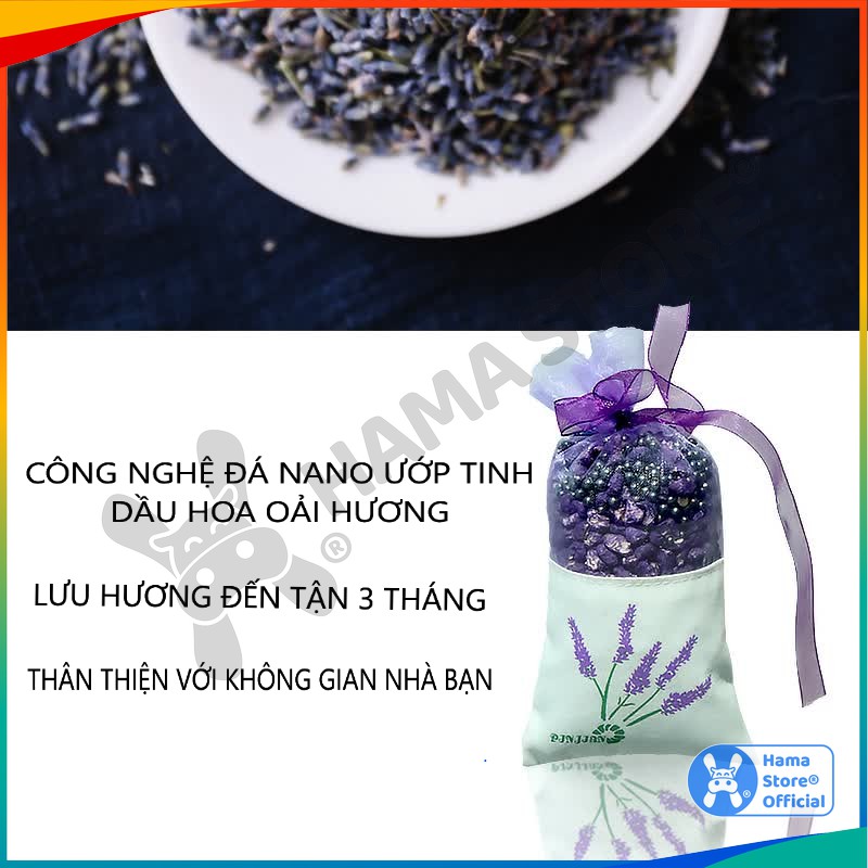 Túi thơm Lavender treo phòng treo tủ quần áo HAMA, mùi hương thiên nhiên xua tan ẩm mốc, GD_TL_002