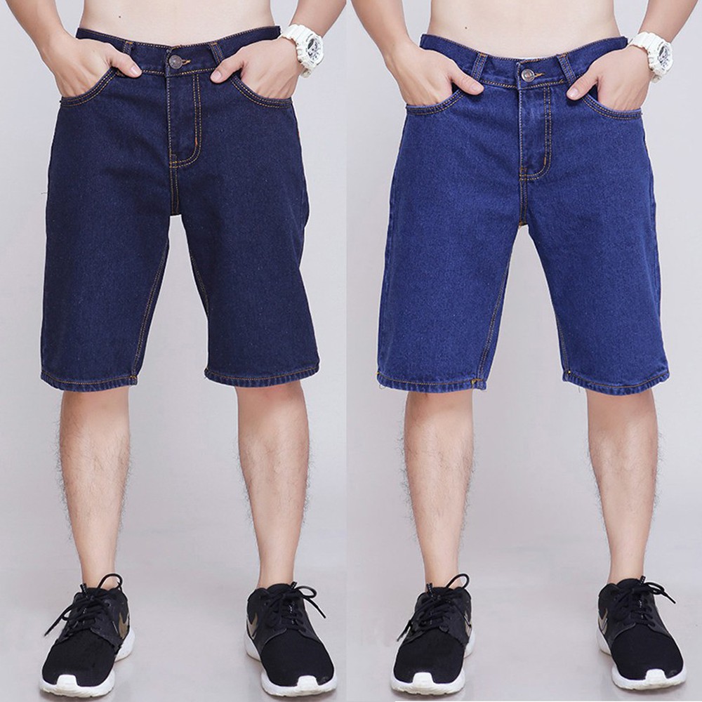 Quần short jean nam đẹp thể thao big size cotton không co giãn mới nhất