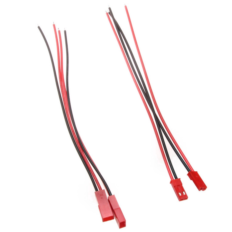 Set 10 cặp phích cắm JST đầu nối 2 Pin male/ female 100mm