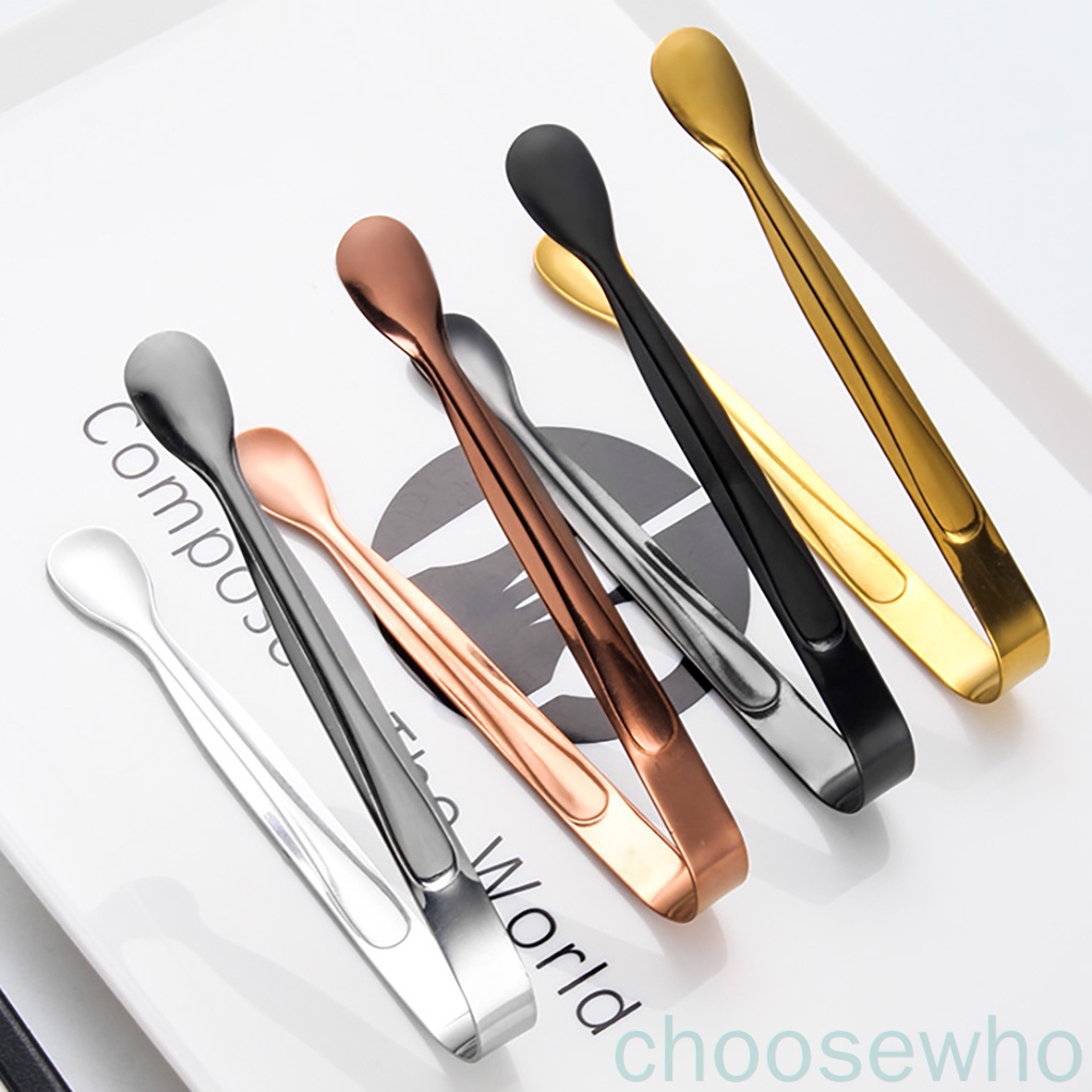 Kẹp gắp trà cà phê đá kẹo đường mini thép không gỉ nhiều màu sắc tùy chọn dành cho nhà bếp