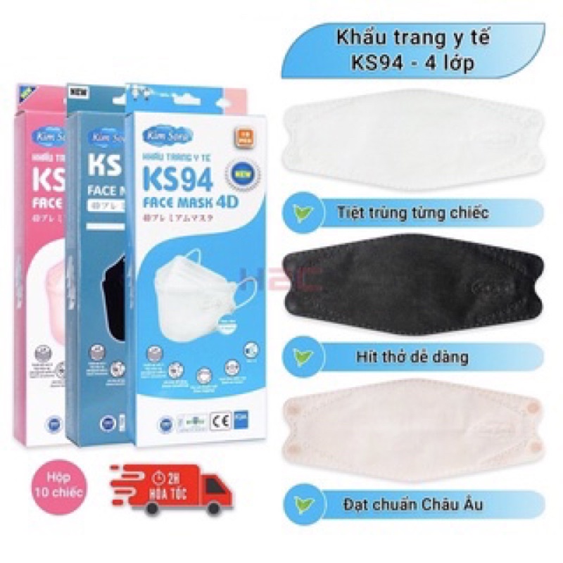 Khẩu trang Công nghệ Nhật bản hàng Chuẩn Cao cấp. Bao bì riêng từng cái