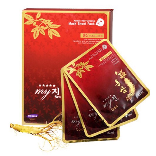 Bán lẻ 1 miếng mặt nạ hồng sâm My Gold Hàn Quốc