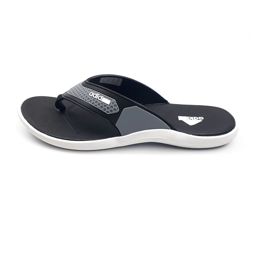 Dép nam xỏ ngón bàm sàn quai cao su dẻo Kiểu dáng thể thao K097 màu Đen trắng