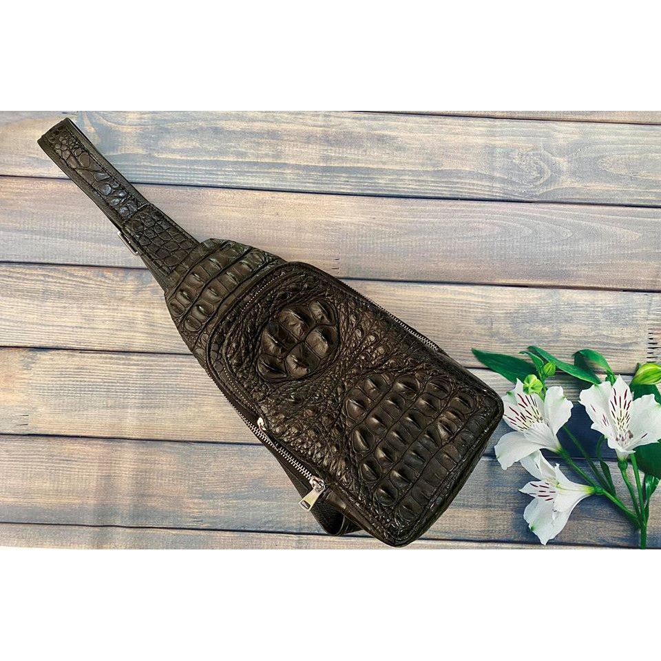 TÚI BAO TỬ ĐEO CHÉO 32X19 DA CÁ SẤU THẬT | RYRY STORE