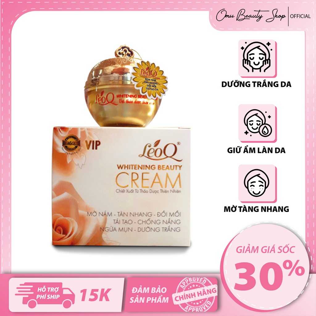 Kem Nám Tàn Nhang LeoQ Trắng Da Dưỡng Trắng Mờ Nám (12G - 35G)