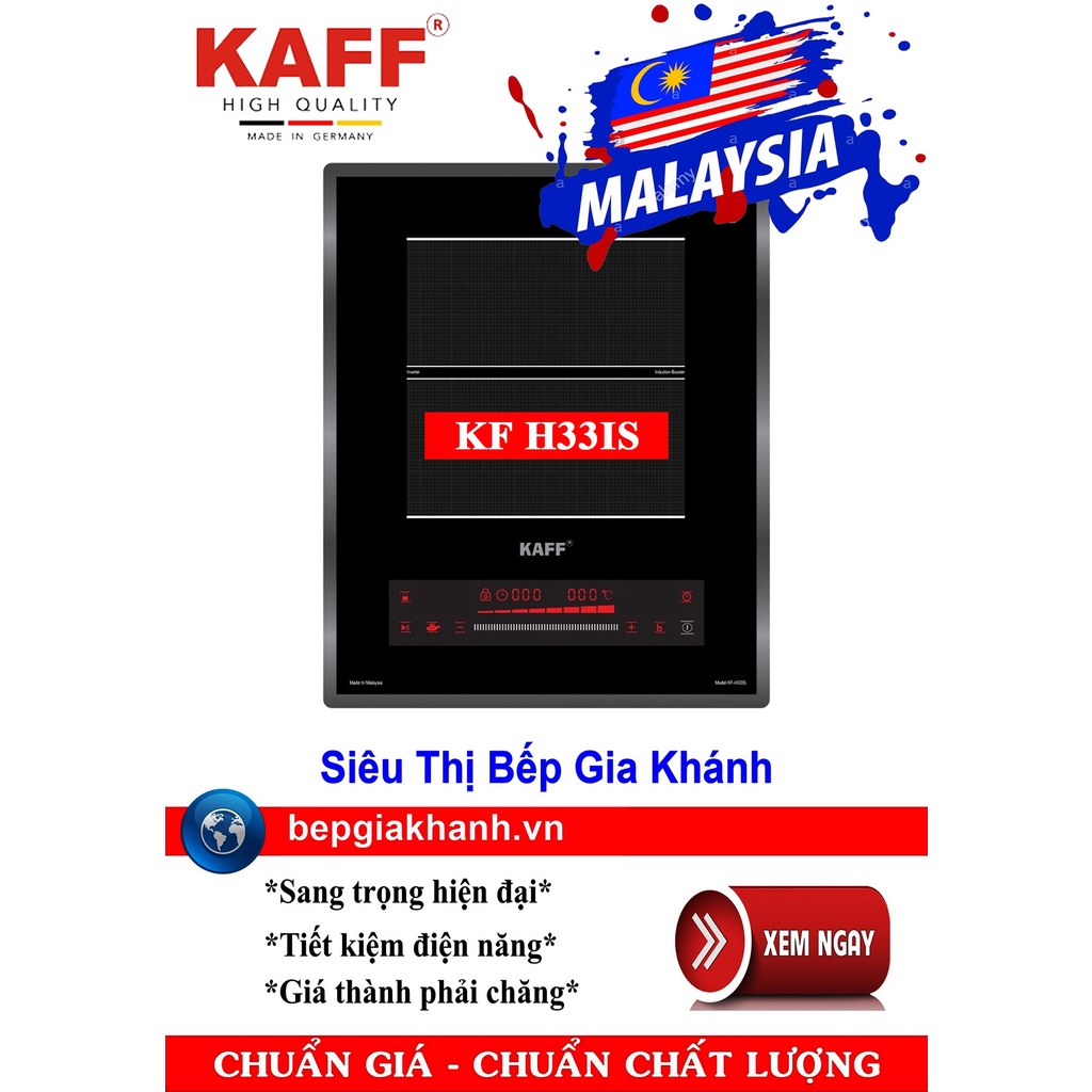 [HCM]Bếp từ đơn đặt âm Kaff KF H33IS nhập khẩu Malaysia