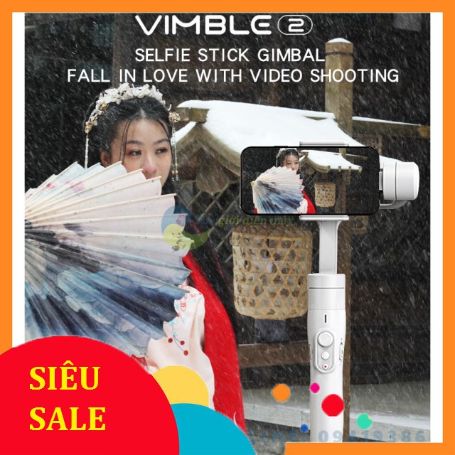 [SiêuRẻ]  Tay cầm chống rung gimbal Feiyu Vimble 2s chống rung điện thoại, camera hành