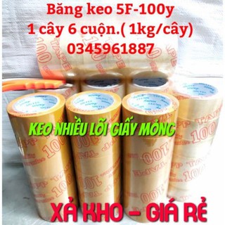 Combo 10 cây băng keo 100y ( 6 cuộn/cây)