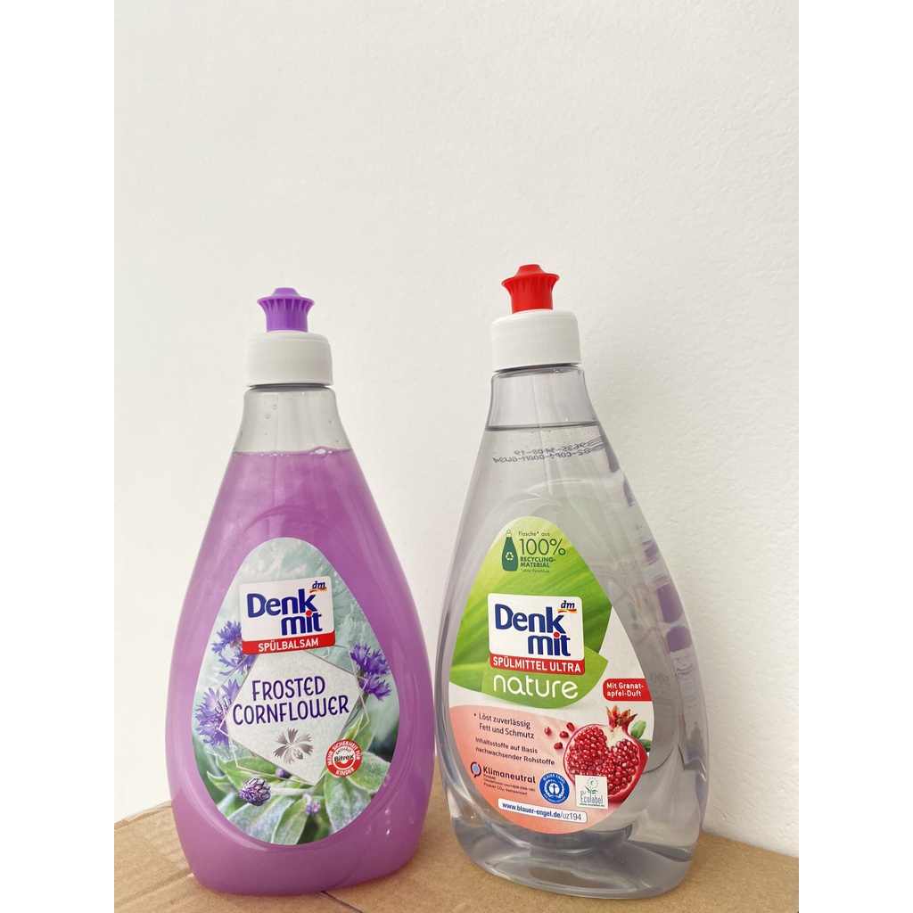 Nước rửa bát Denkmit 500ml hàng Đức, nửa rửa chén an toàn cho da tay hương thơm tự nhiên