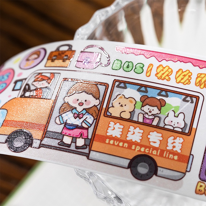 Cuộn Băng Keo Giấy Thấm Dầu Và Dễ Thương 4 Kiểu