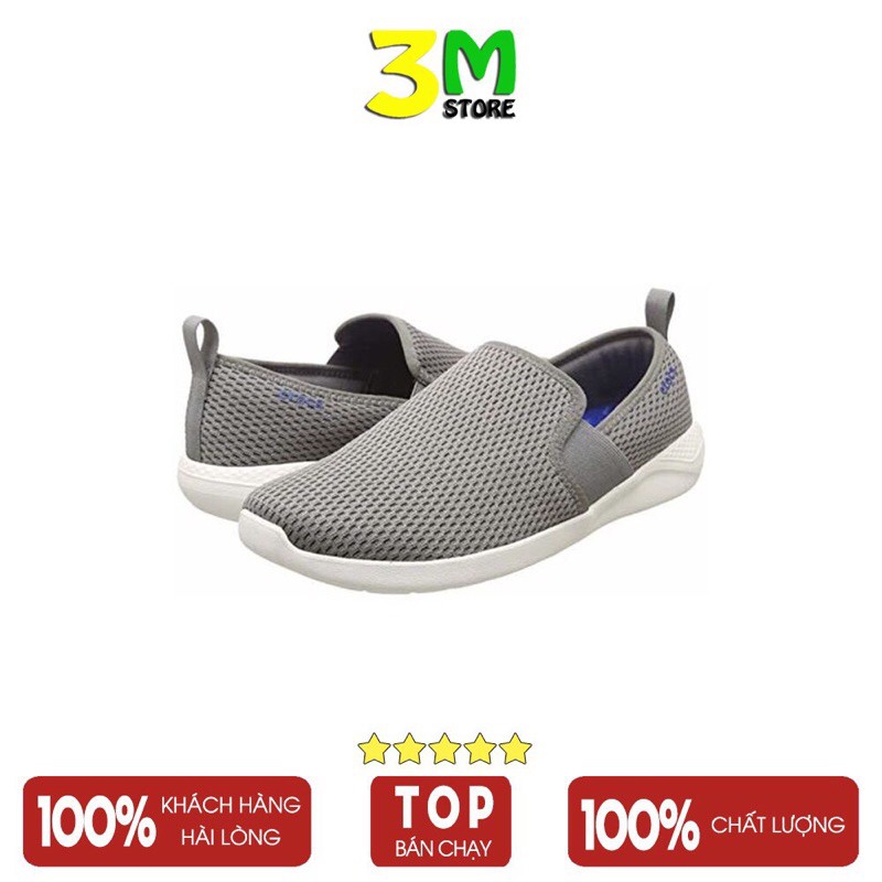 Giày nam Slipon Mesh CR thể thao , chất liệu vải mềm , thời trang công sở , đi chơi dã ngoại , mix quần jeans , khaki