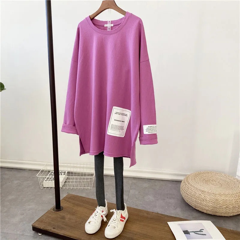 Áo Thun Tay Dài Cổ Tròn Plus Size Cho Nữ C9539 [50-110KG]